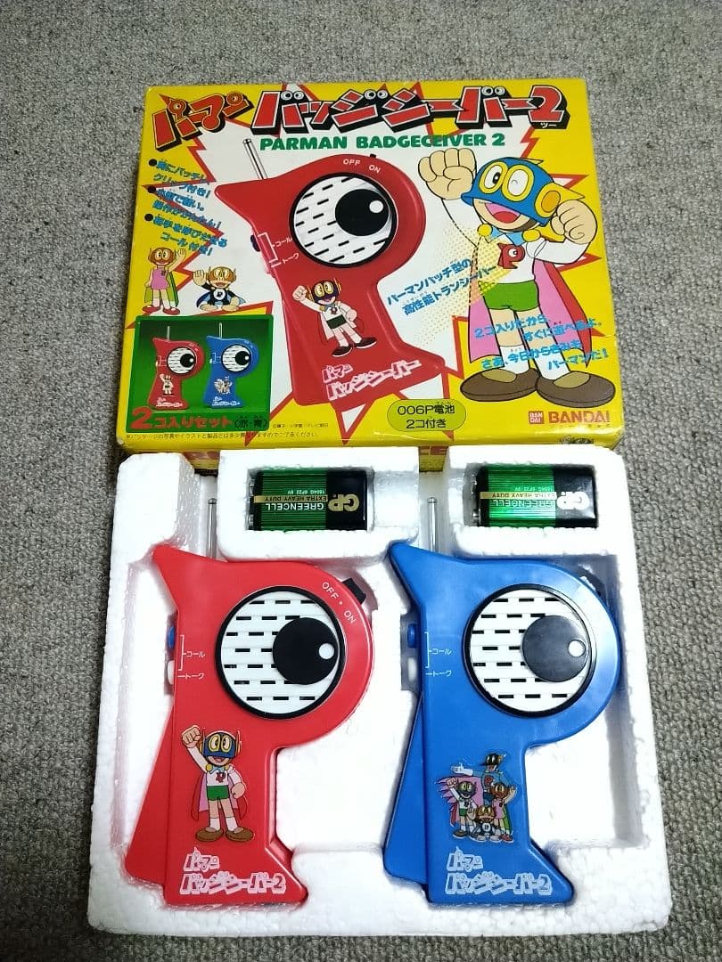 未使用】パーマン 日本製トランシーバー バッジシーバー 藤子・F