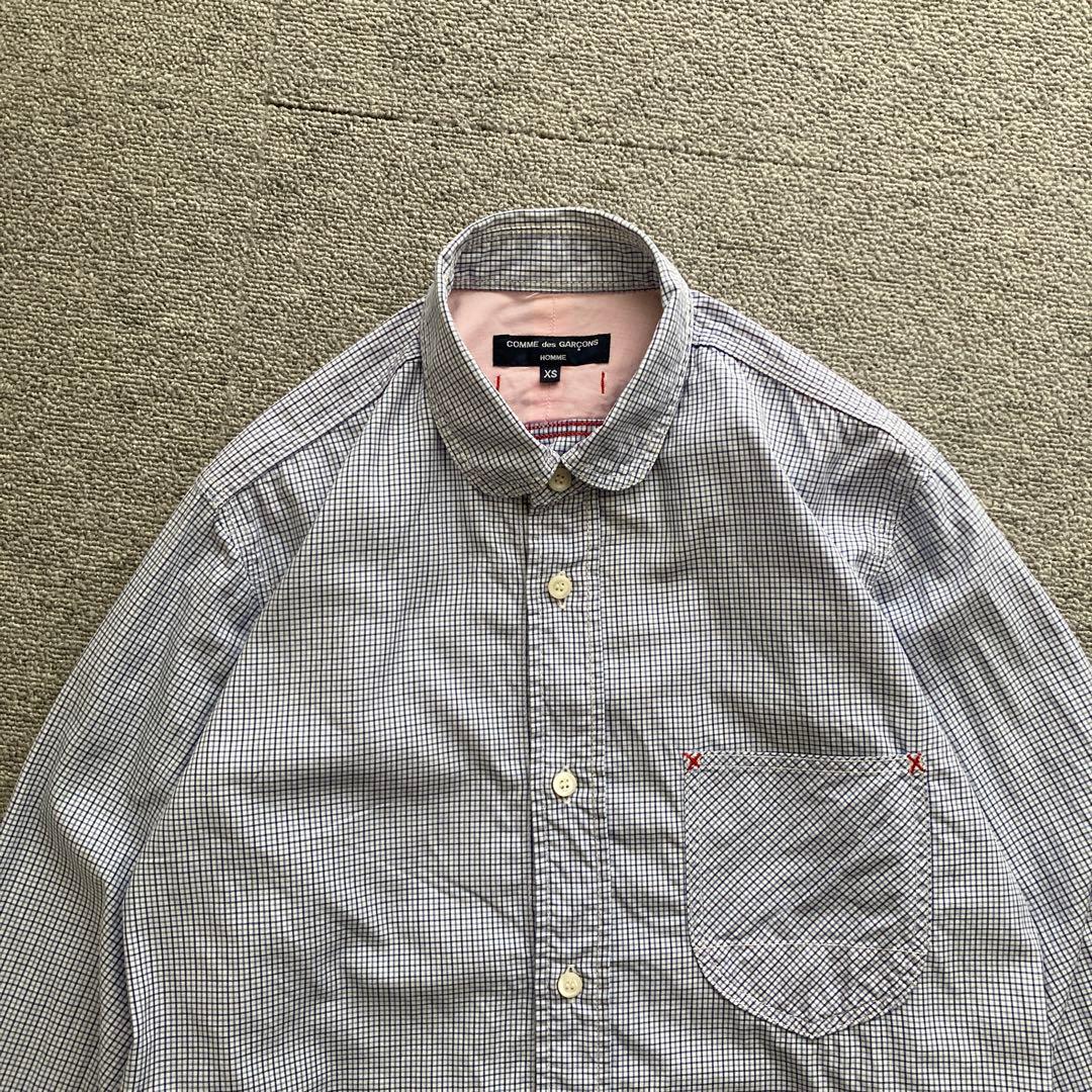 ほぼ新品】XSサイズ コムデギャルソン オム 長袖シャツ - メルカリ