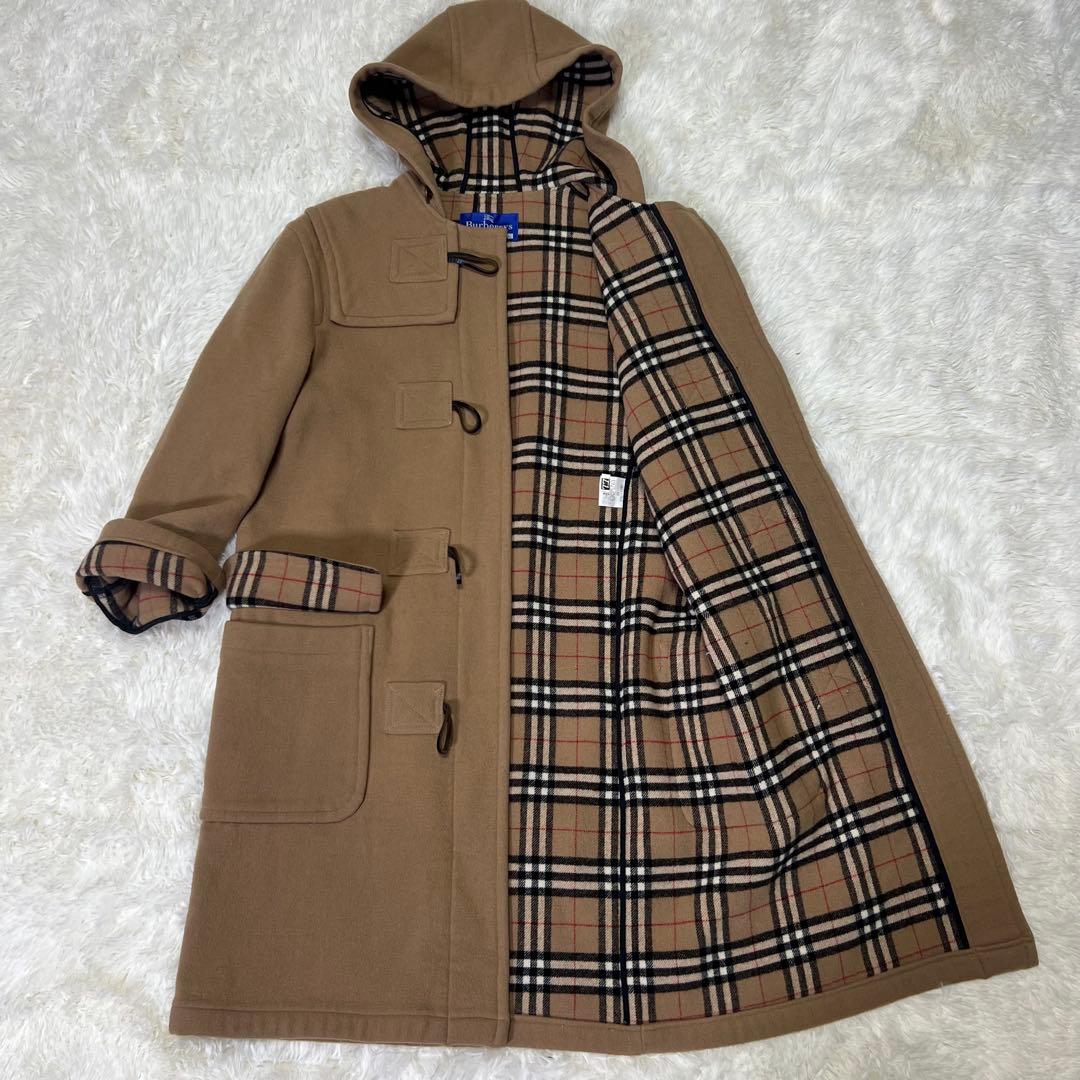 極美品 バーバリーブルーレーベル ダッフルコート ノバチェック