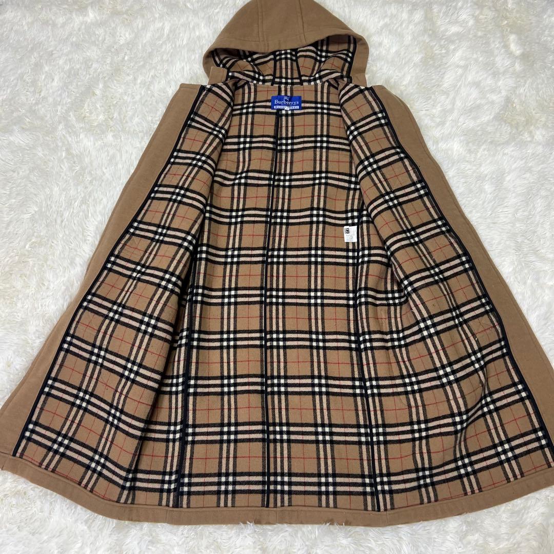 極美品 バーバリーブルーレーベル ダッフルコート ノバチェック