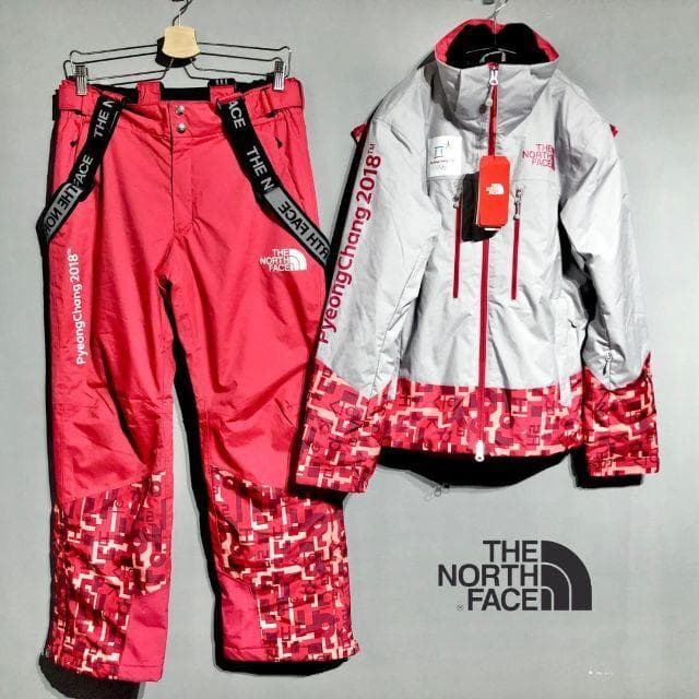 新品 極希少 NORTH FACE レ2018 オリンピック 限定 スキーウェア THE NORTH FACE 平昌オリンピック スキーウェアセット スノーボード