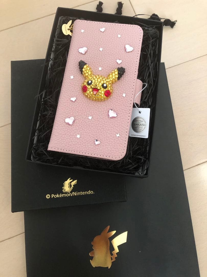 ポケモンセンターシブヤ 限定 スワロフスキー ピカチュウ スマホケース