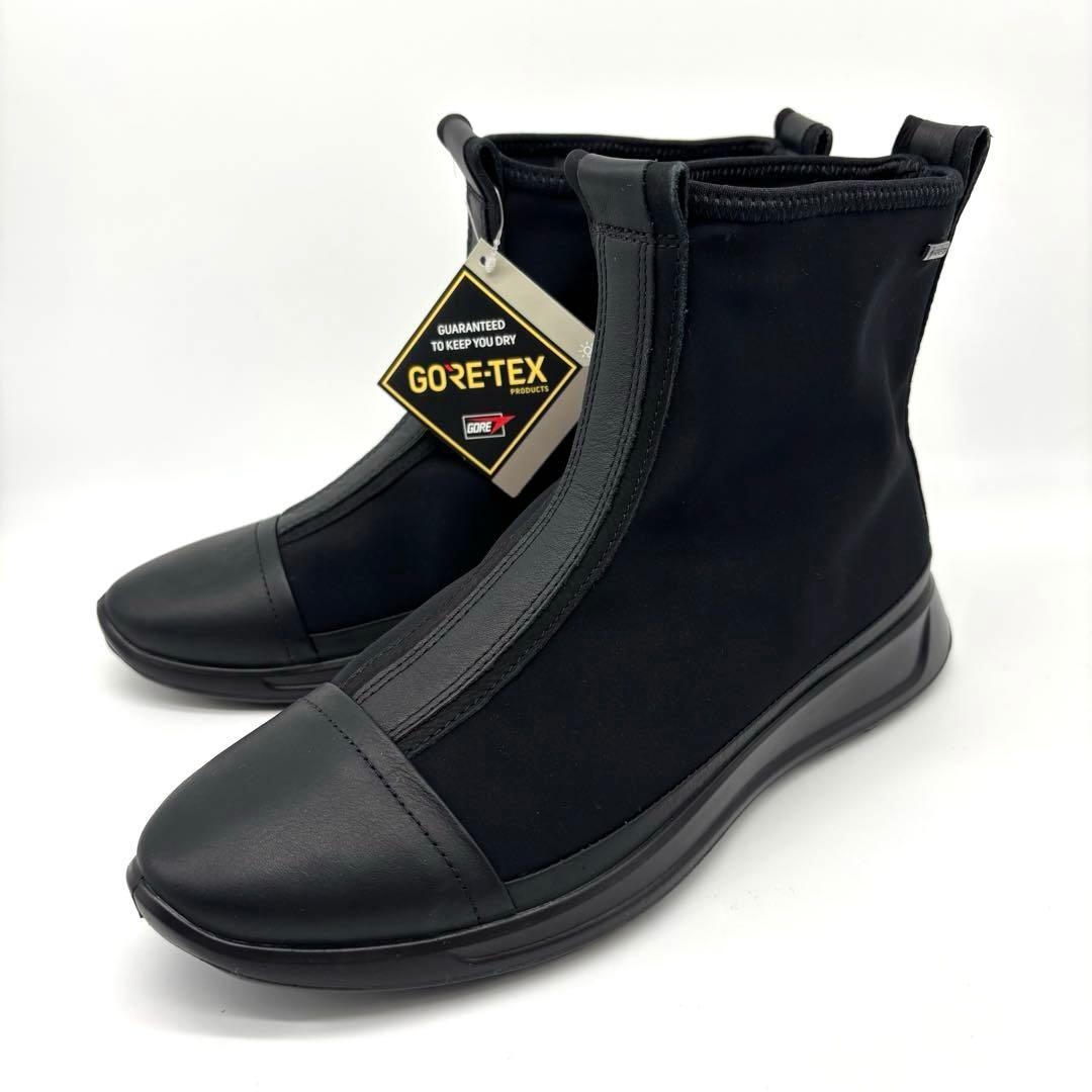 【新品・タグ付】エコー レインシューズ ゴアテックス ブラック 24.5 ecco（エコー） メンズ 防水 スニーカー ストリート 720 M ゴアテック