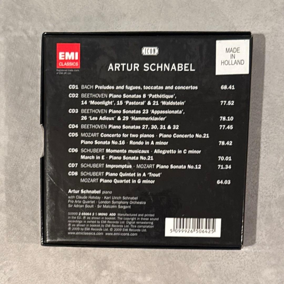 アルトゥール・シュナーベル／EMIレコーディングス（8CD