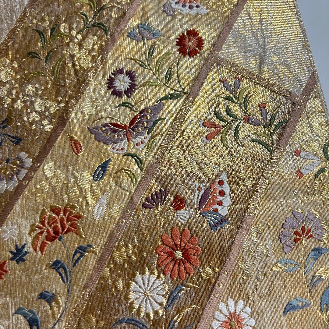 上品な本金 唐織 袋帯 蝶に花柄 着物スキ倶楽部 806 - メルカリ