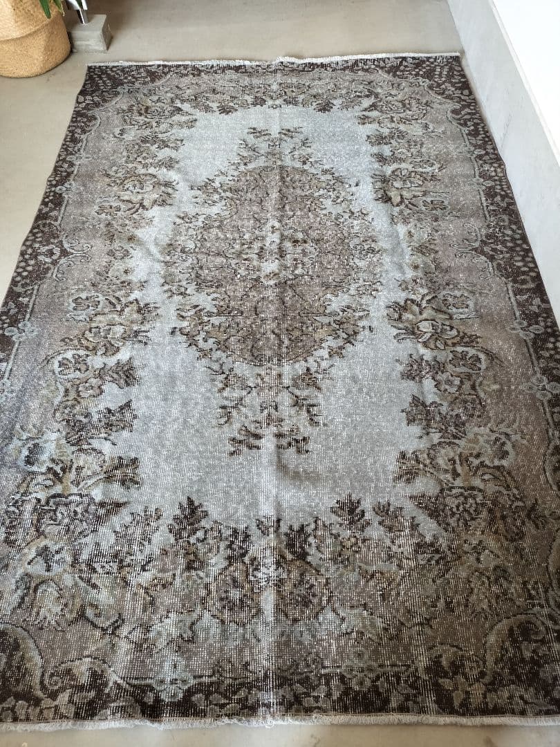 まめた様専用】大判/ダークグレーオーバーダイ No.635