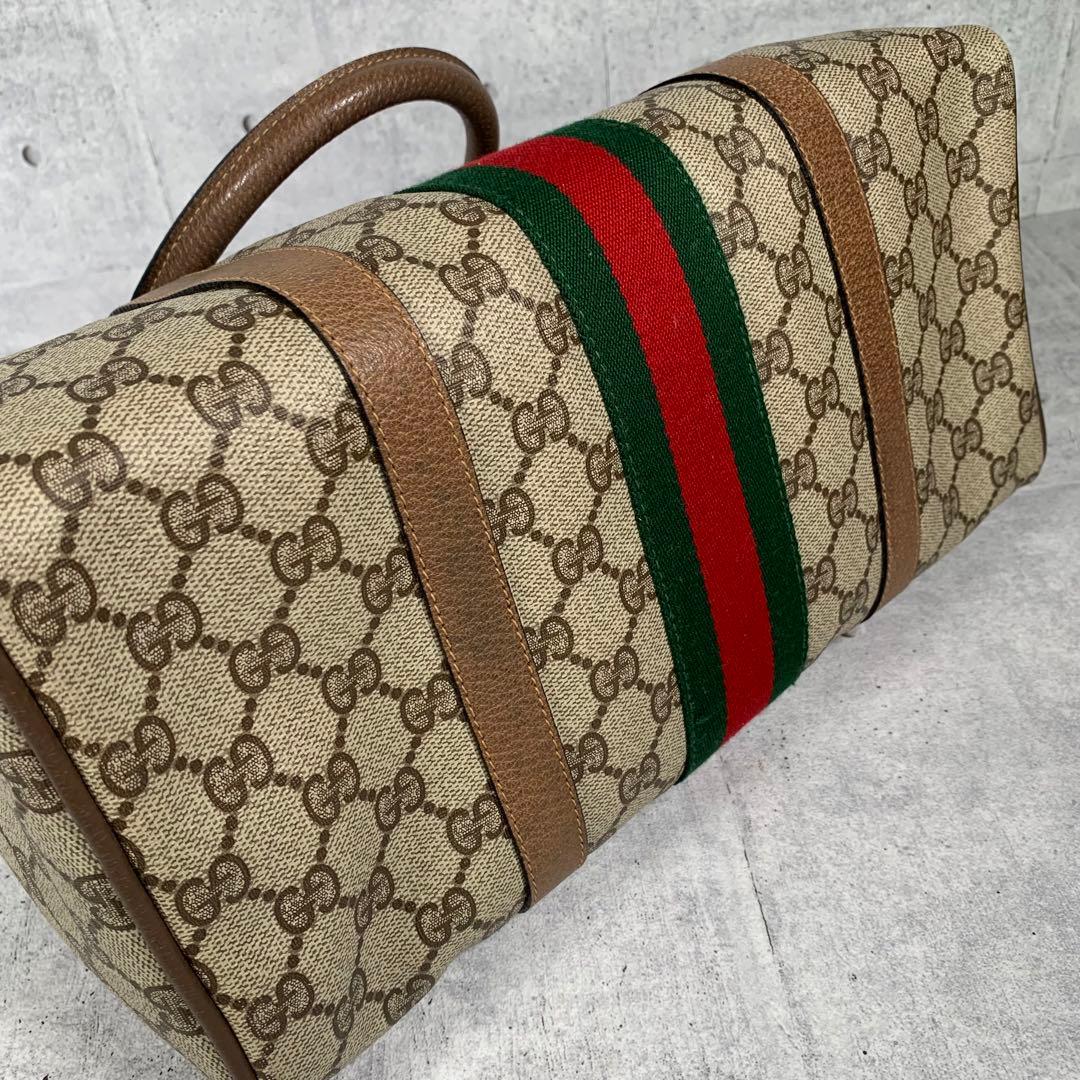 GUCCI グッチ ミニボストンバッグ シェリーライン アクセコ オールド