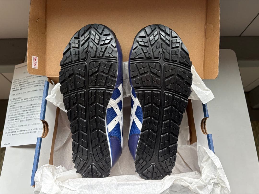 1/26限定大特価！早い物勝ち！！asics 安全靴 ネイビー 25.5cm