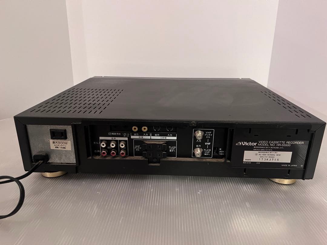 Victor S-VHS ビクター ビデオカセットレコーダー HR-S5500 - メルカリ
