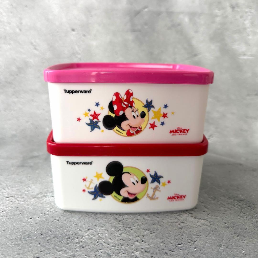 ☆新品未使用☆タッパーウェア ミッキー＆ミニー 保存容器 - メルカリ