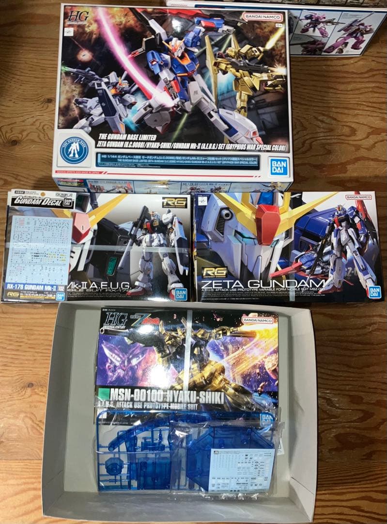 [グリプス戦役スペシャル] ゼータガンダム百式ガンダムMk-II(エゥーゴ仕様) Zガンダム』HGのゼータガンダム、百式、ガンダムMk-II（エゥーゴ仕様