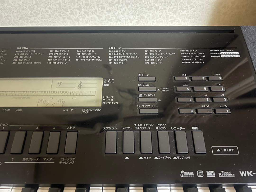 CASIO 76鍵電子ピアノ wk-245 - メルカリ