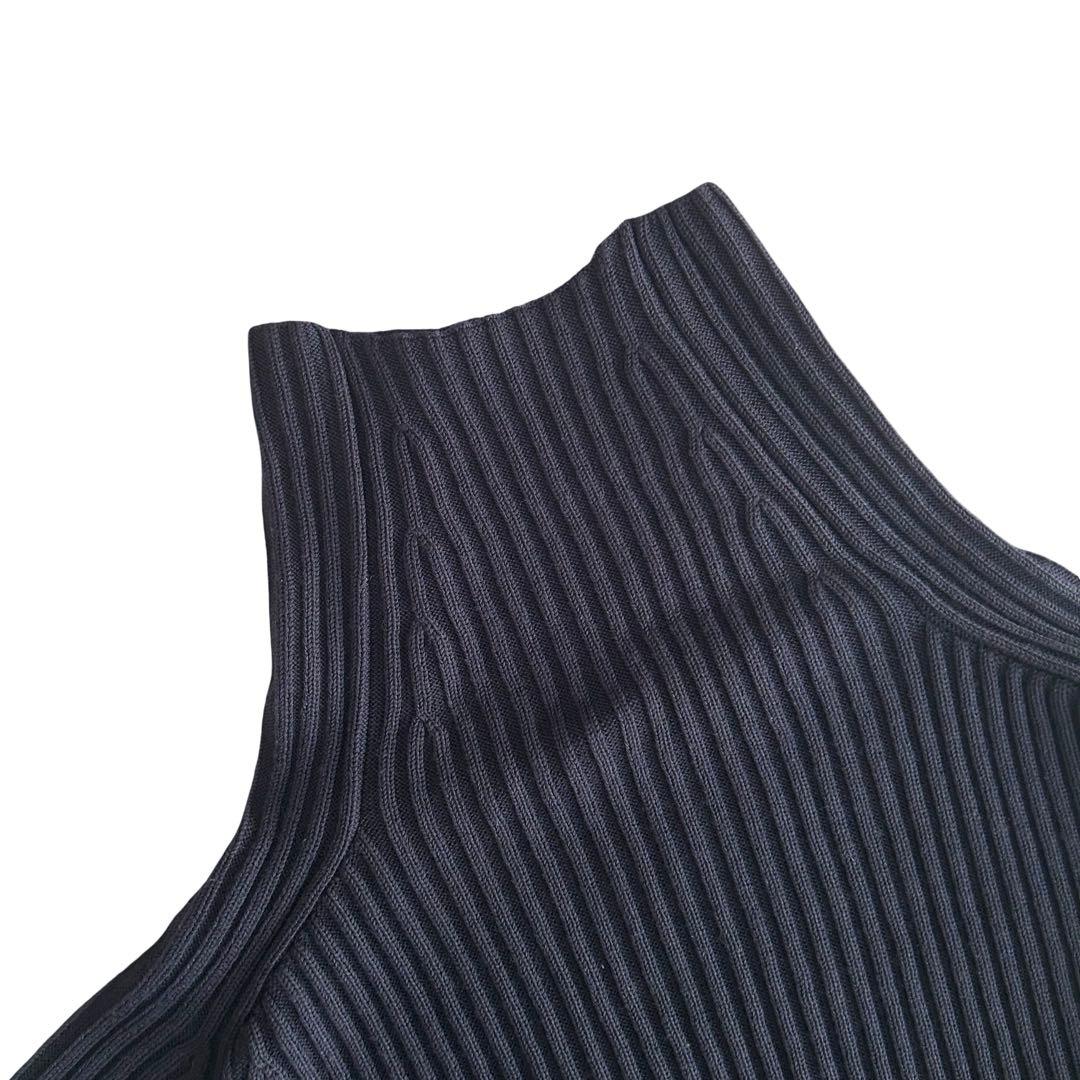 希少】初期 everyone タートルネックリブニット ネイビー Sサイズ