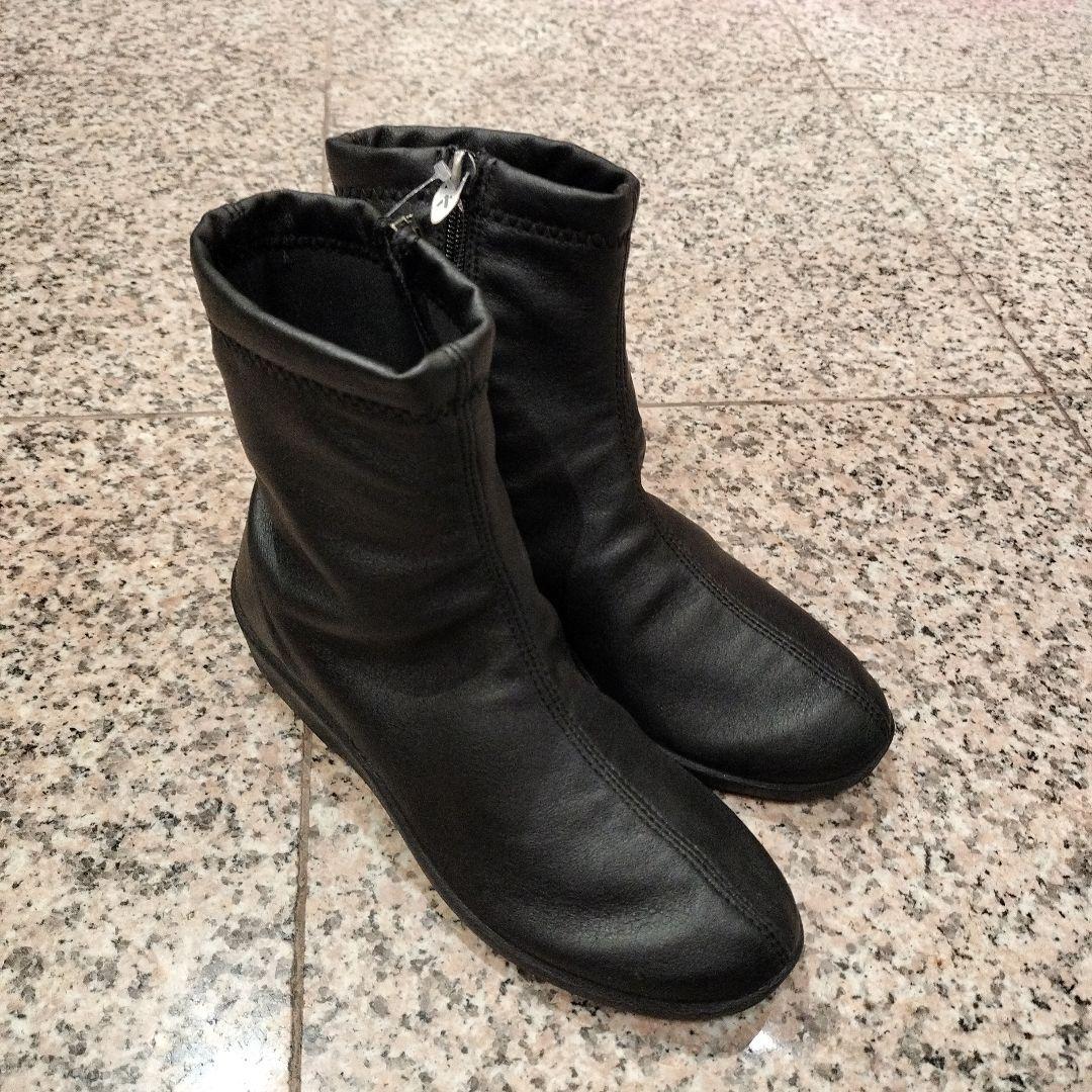 【ARCOPEDICO】【38 24.5cm】ストレッチブーツ 【ブラック】