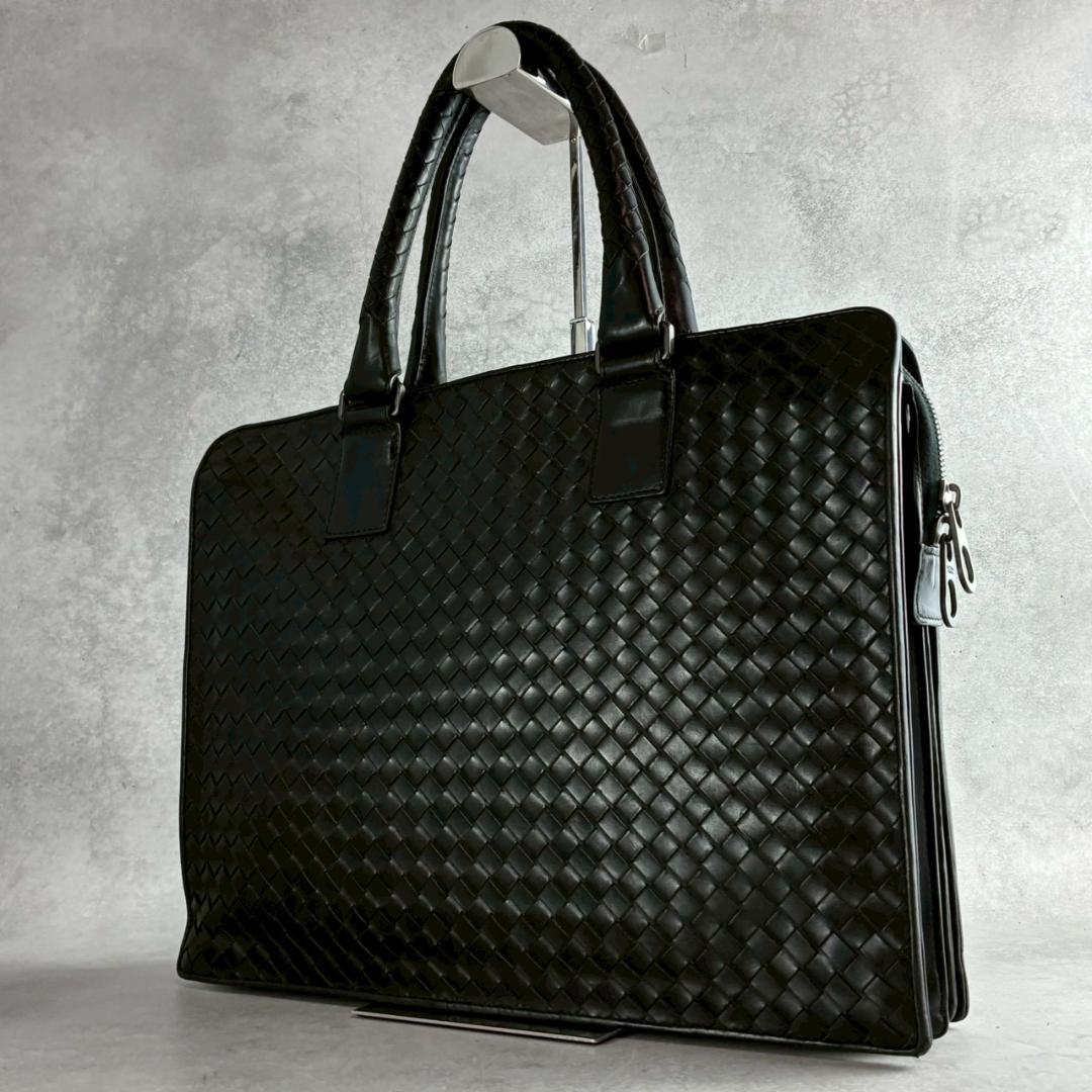 ボッテガヴェネタ ビジネスバッグ A4◎ イントレチャート 黒 楽天市場】ボッテガヴェネタ ブリーフケース ビジネスバッグ 黒