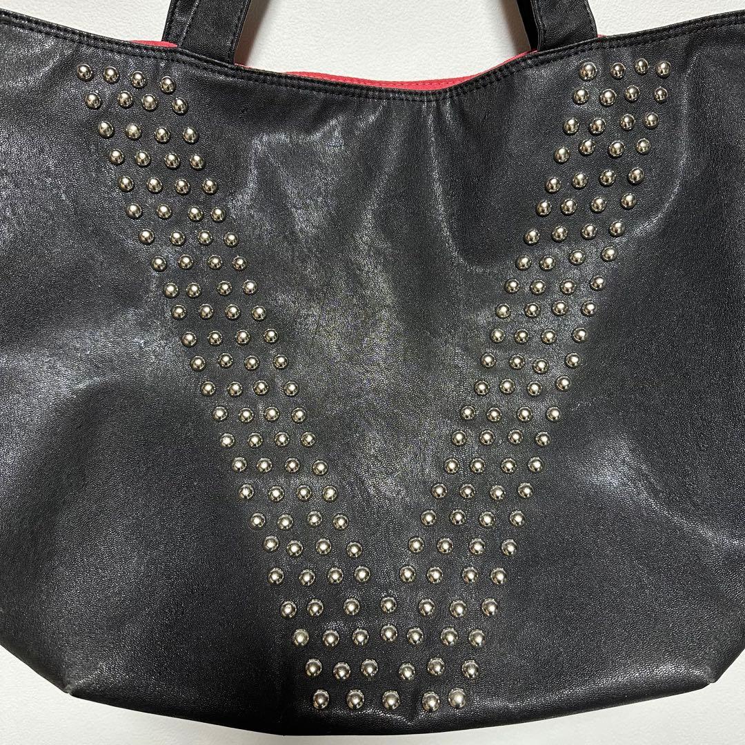 y2k archive ショルダーバッグ トートバッグ A4 PC スタッズ 黒 - メルカリ