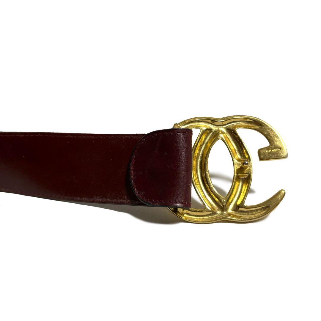 希少品 オールドグッチ GUCCI レザー ロゴ ベルト ヴィンテージ グッチ