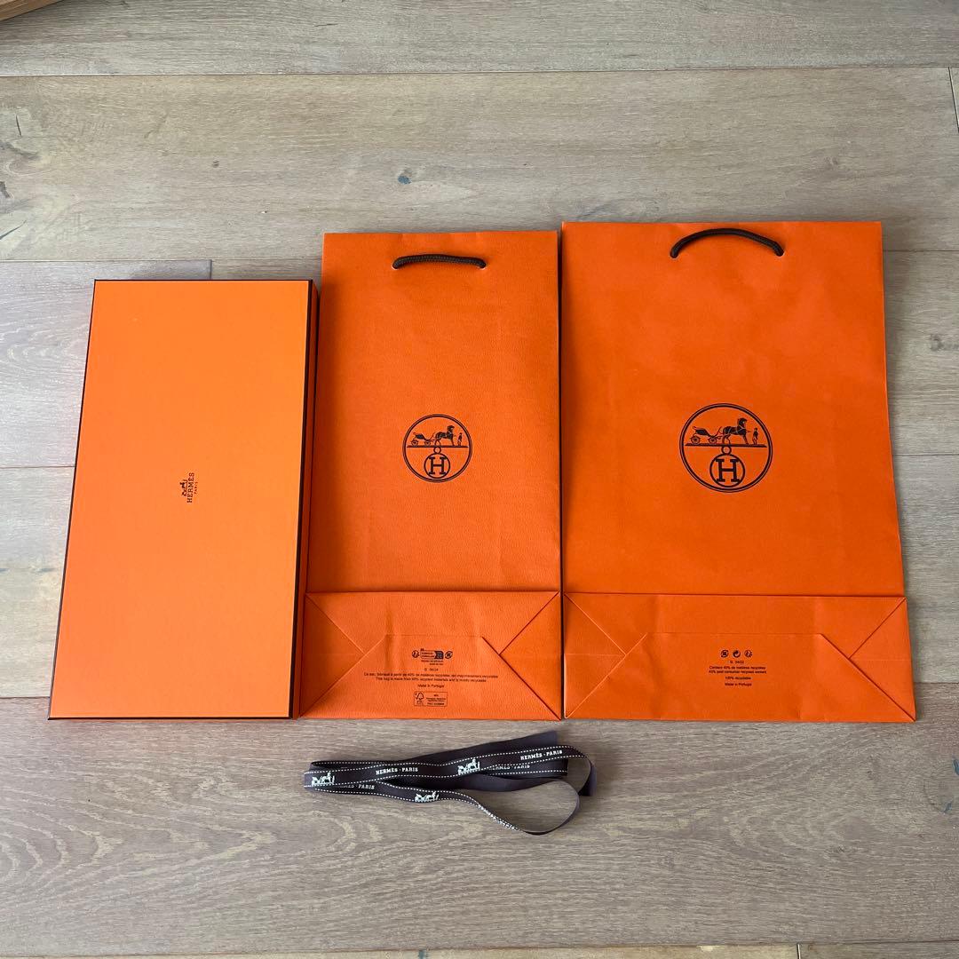 HERMES ギフトボックスとショッパー - メルカリ