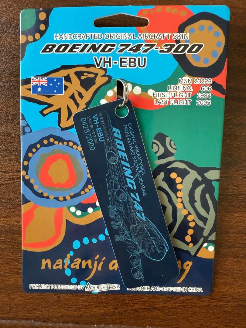 カンタス航空 Airlinertags B747-300 誕生日番号0428 カンタス航空の“ジャンボ”もさらば！──2020年末までにB747全機種退役