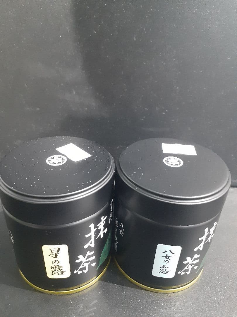 星野製茶園　星の露　八女の露　各1缶　計２缶　40g 錦昇園】抹茶 八女の露 薄茶 100g 星野園オリジナル銘柄 星野製