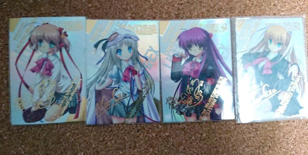 トレーディングカードリトルバスターズセット ブシロードトレーディングカードセレクション リトルバスターズ 4枚