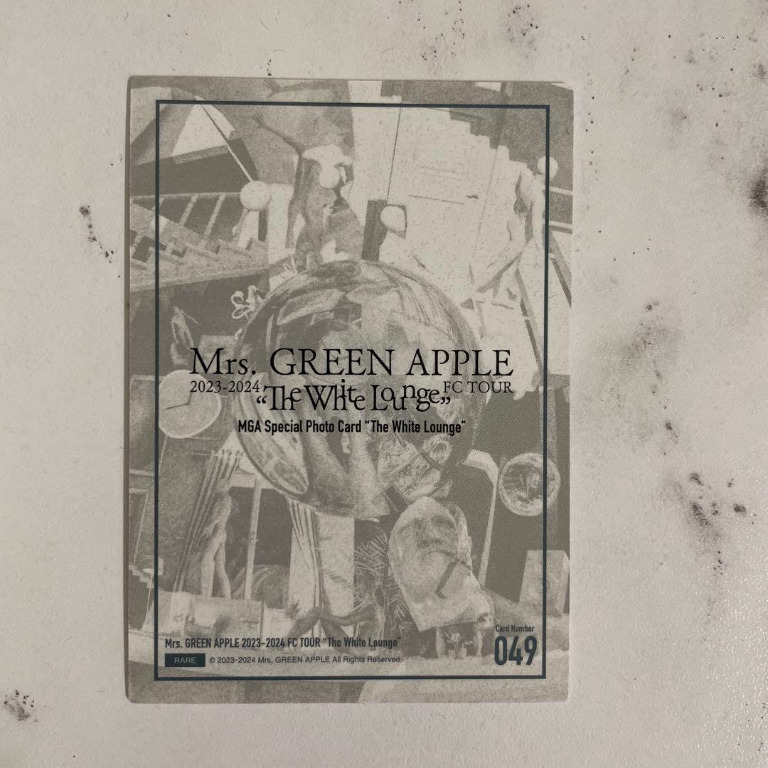 ミセスグリーンアップル フォトカード ホワイトラウンジ 若井滉斗 レア