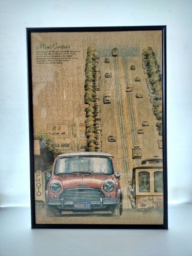 モーリス ミニクーパー コルク ジグソーパズル 1000ピース 完成品