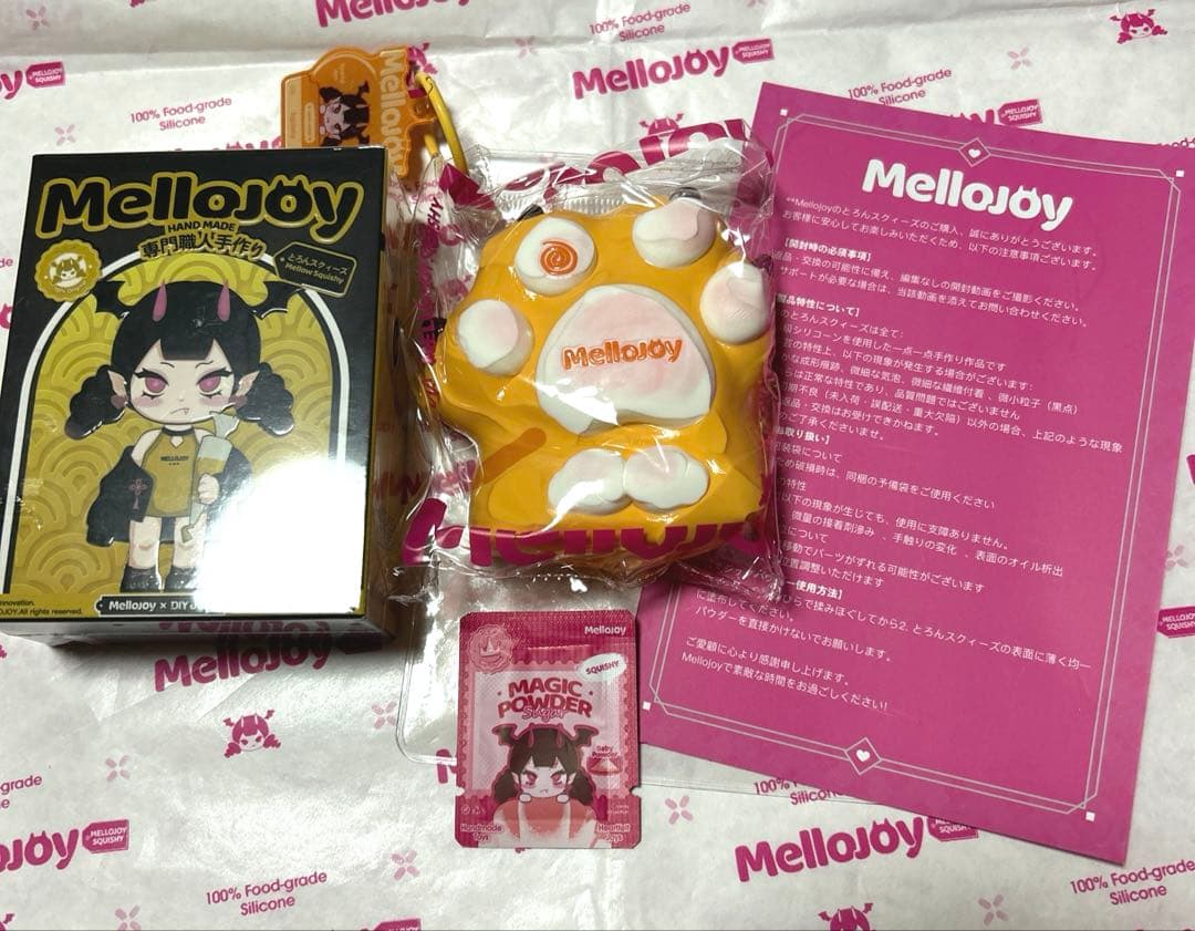 こ*。様 mellojoy メロジョイ スクイーズ 癒しの猫爪 肉球 茶トラ