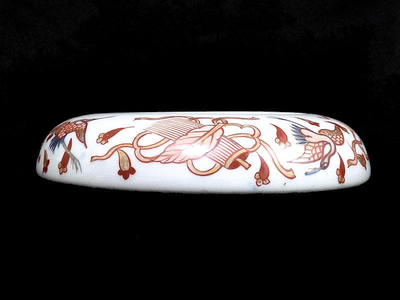 大聖寺伊万里 金襴手 鶴に吉祥紋の図 5寸半皿 041AS-CAl - メルカリ