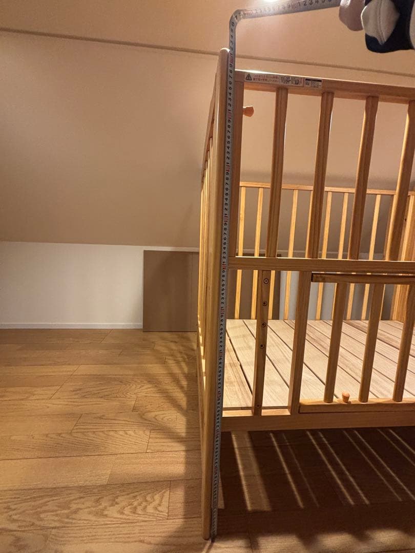 ほぼ新品/実測済】カトージ ハイシート ベビーベッド 02399 欠品なし