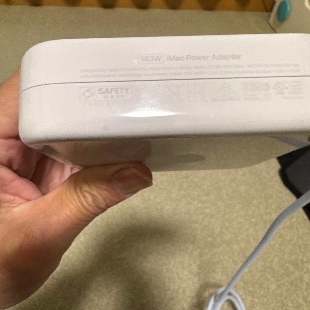 Apple IMac M1 純正 電源アダプタ Ethernet付き - メルカリ