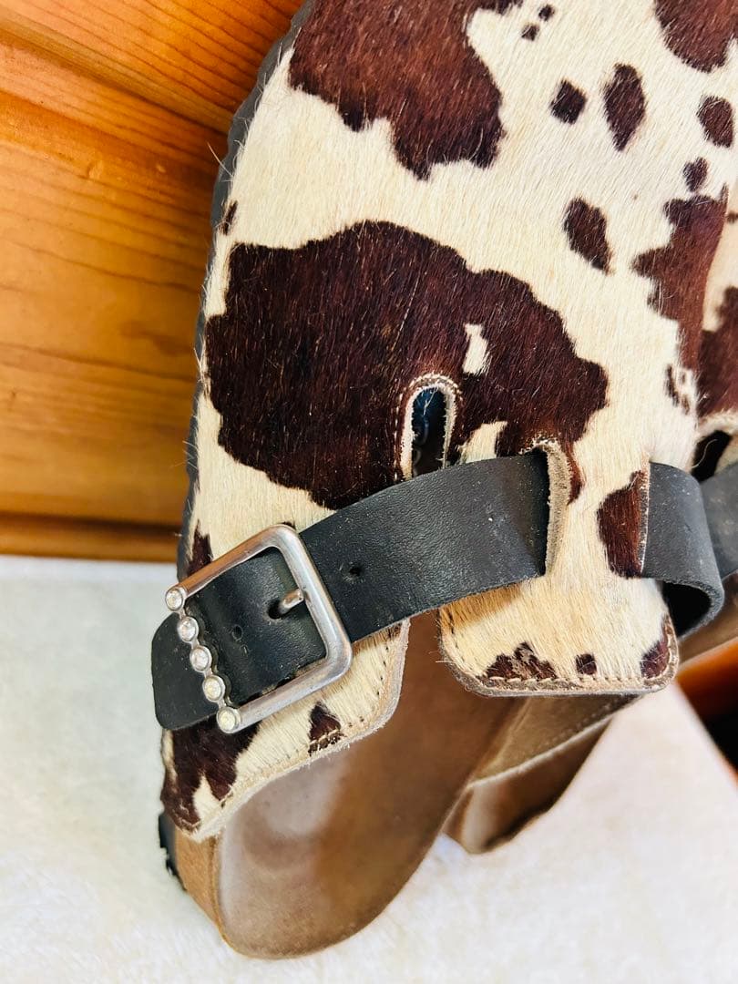 超希少】ビルケンシュトック ハラコ 牛柄 ビルキー ユニセックス 24.5