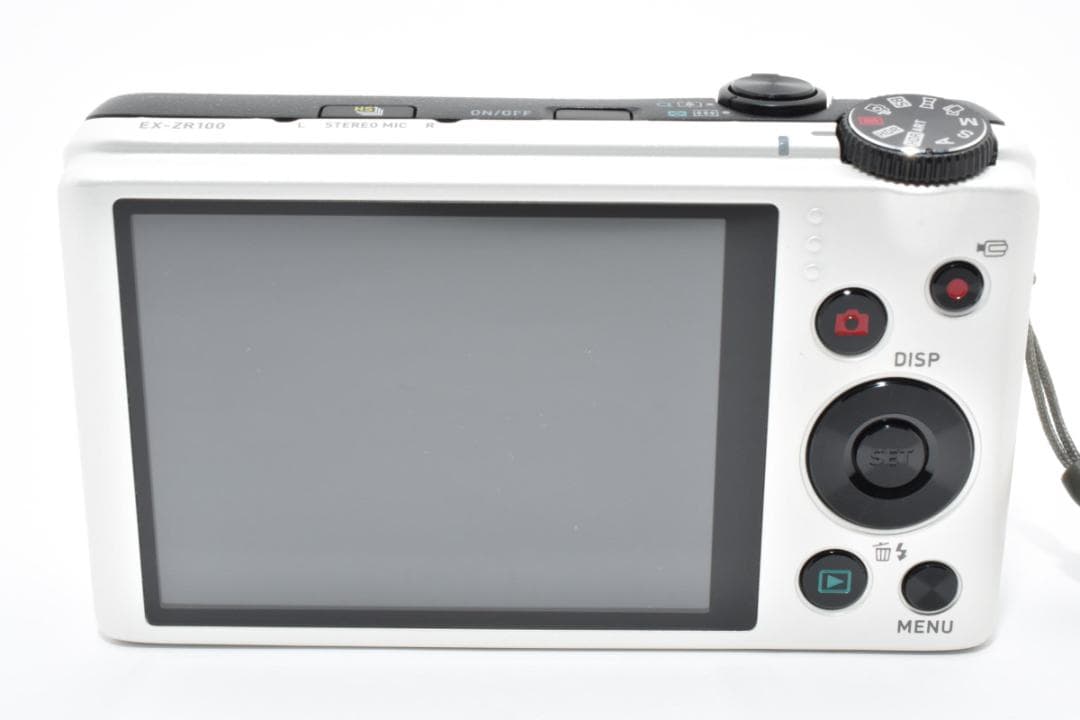 《 美品 》　カシオ　CASIO EXILIM EX-ZR100 ホワイト