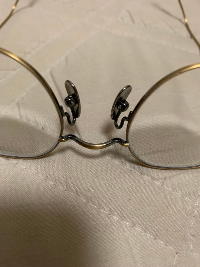 金子眼鏡 KM-25L メタルフレーム ゴールド ボストン型専用ケース付き