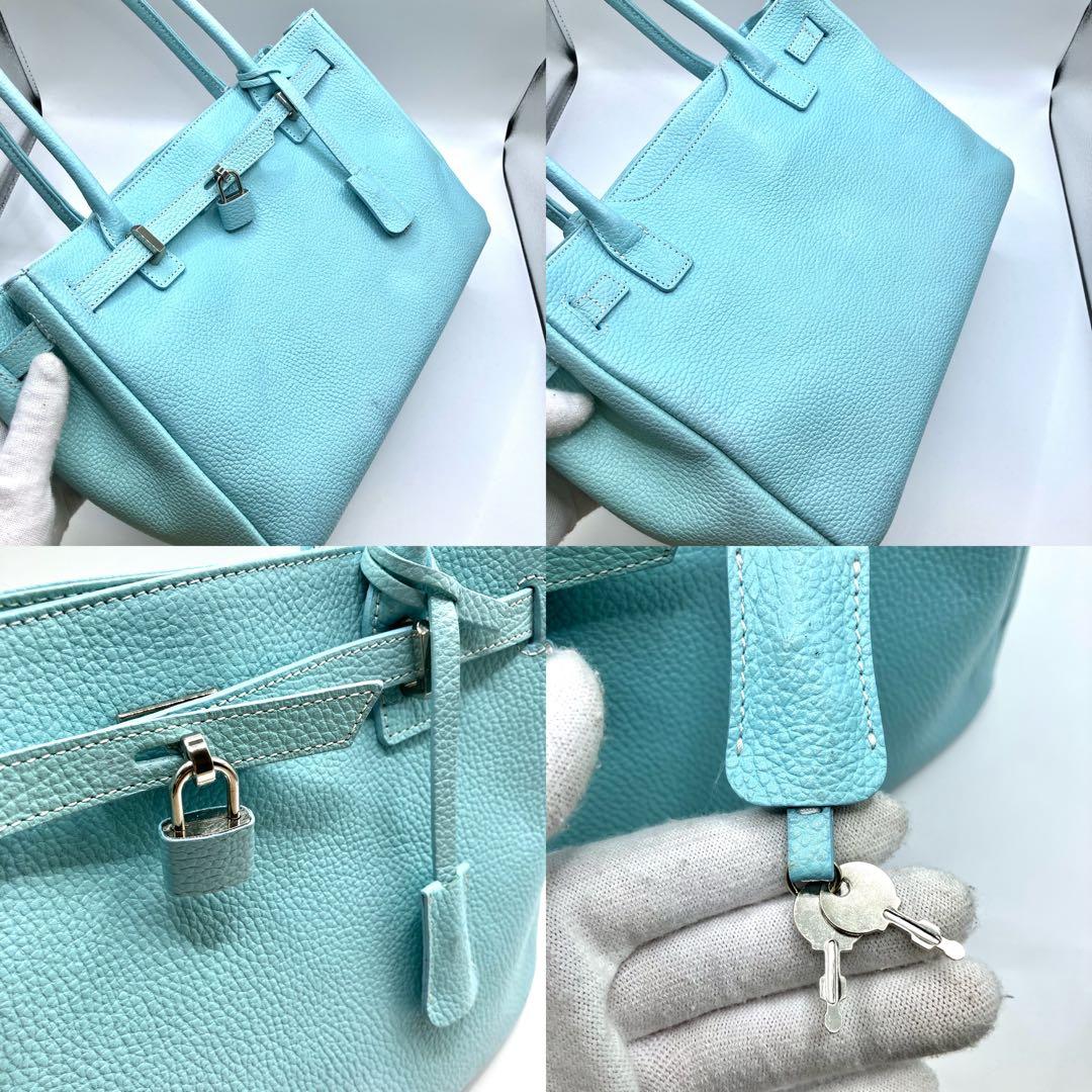 傳濱野 デンハマノ ミーティア ハンドバッグ トートバッグ ピュア