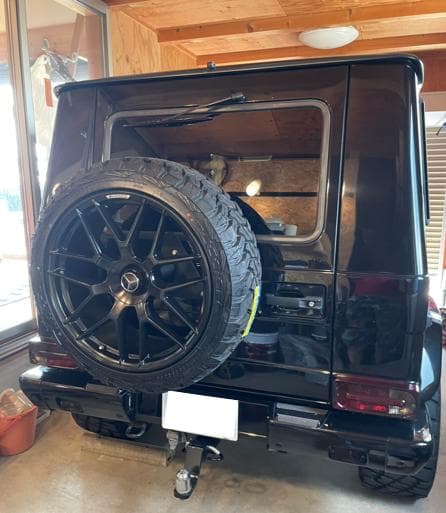 Gクラス ゲレンデ　スペアタイヤ　反転キット　背面タイヤ　W463 Gクラス ゲレンデ スペアタイヤ 反転キット 背面タイヤ W463 - メルカリ
