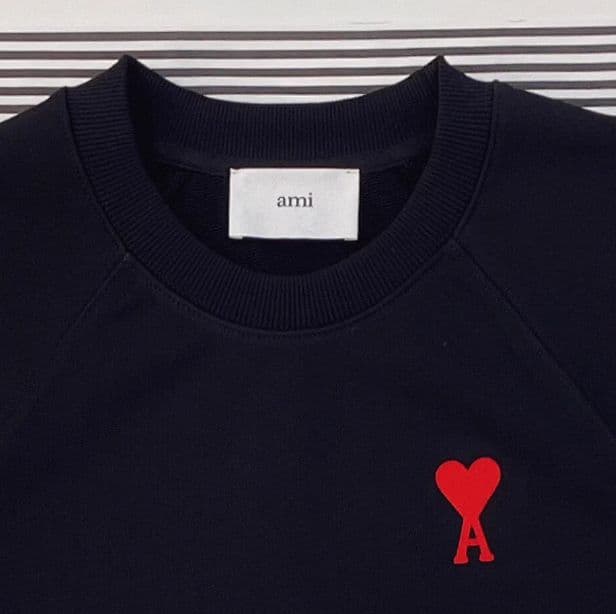 ✨【新品】 ami paris アミパリ 黒 トレーナー サイズ L - メルカリ