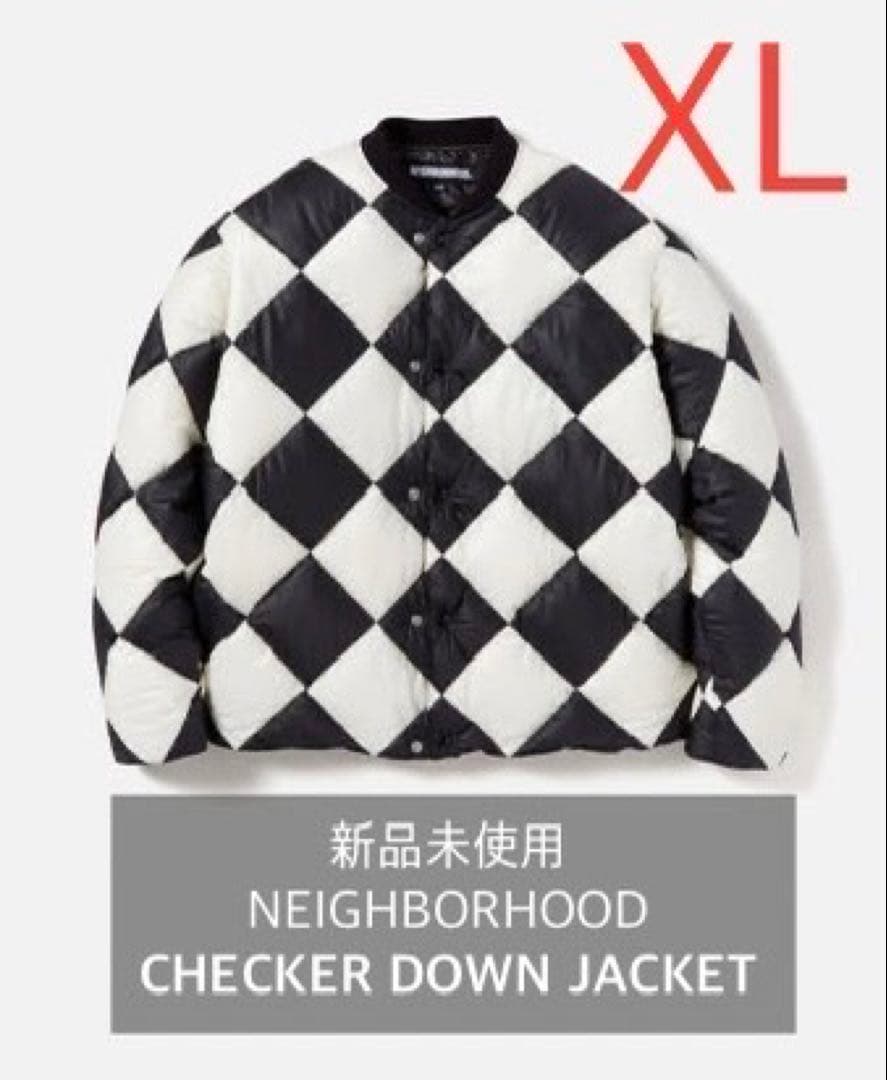 新品 XL NEIGHBORHOOD CHECKER DOWN JACKET - メルカリ
