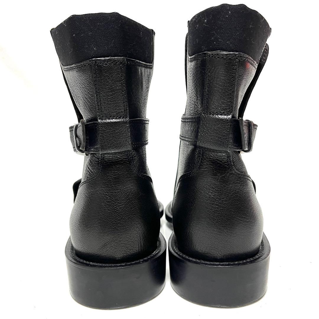 ★美品★GUCCI グッチ★レザーショートブーツ★40.5(25.5cm)★黒★