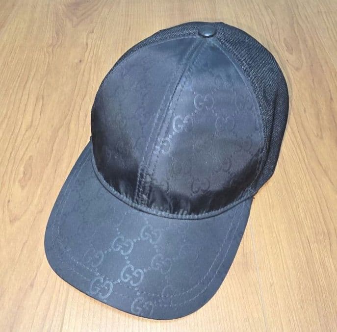 グッチ　キャップ　サイズXL 60cm GUCCI（グッチ） キャップ メンズ ブランド GGナイロン ブラック