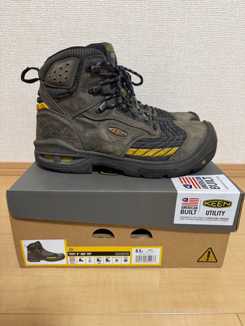 KEEN Utility 安全靴 ブラック/イエロー 26.5cm