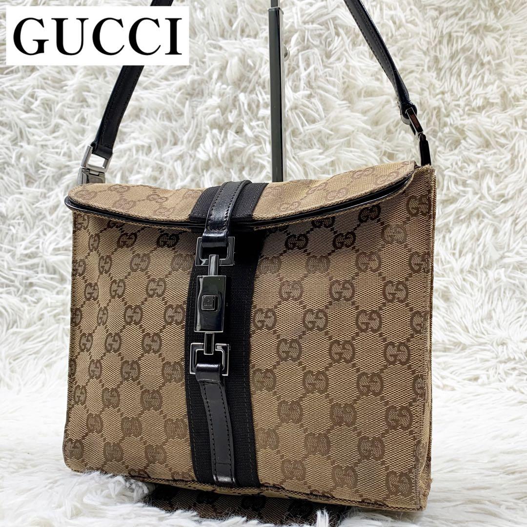 【✨極美品✨】グッチ ワンショルダーバッグ ジャッキー GGキャンバス ベージュ GUCCI グッチ ニュージャッキー ワンショルダーバッグ 120888 GG