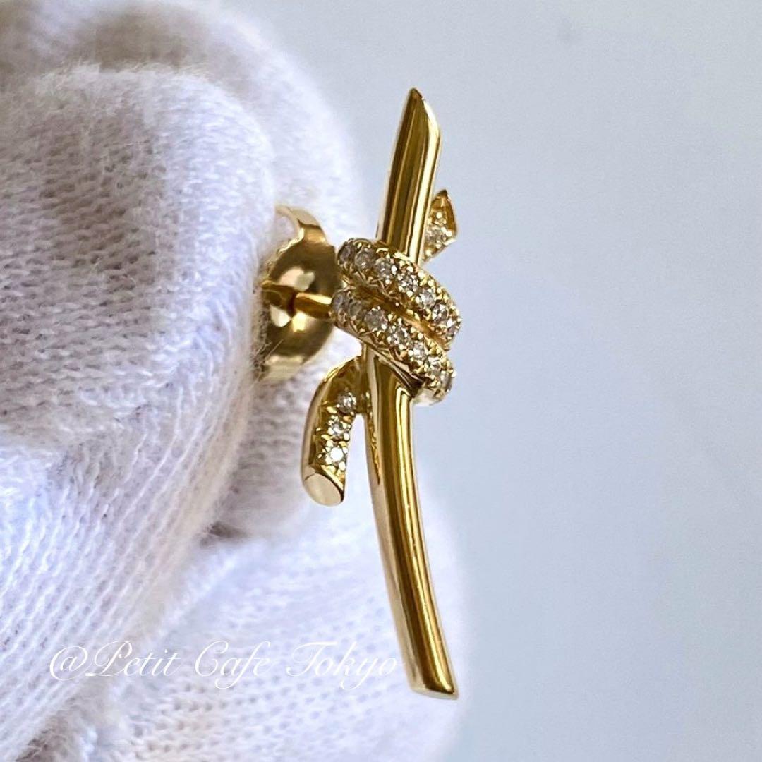 Tiffany(ティファニー) ノット ピアス 18K イエローゴールド 片方