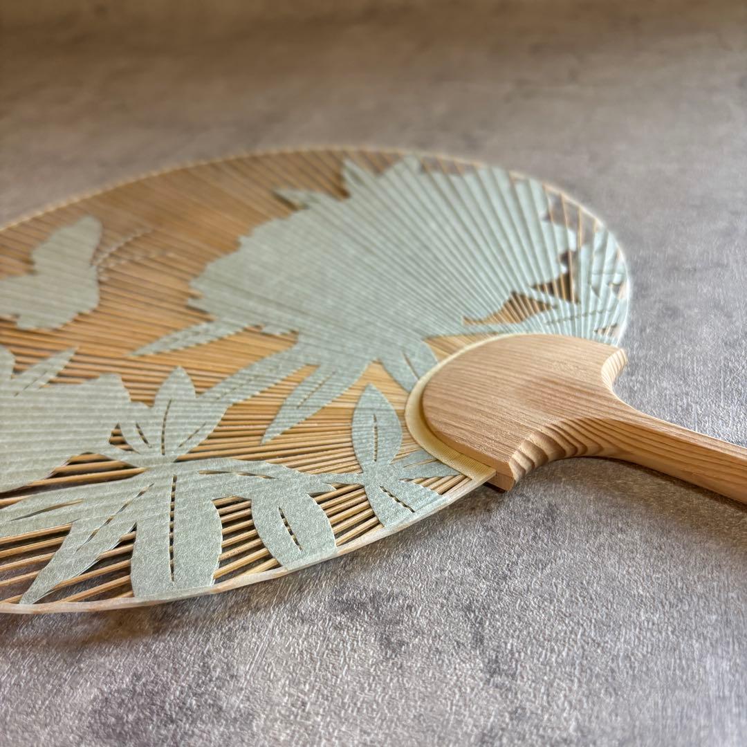 ヴァンクリーフ&アーペル 京うちわ 阿似波 特型両透うちわ 特別誂え