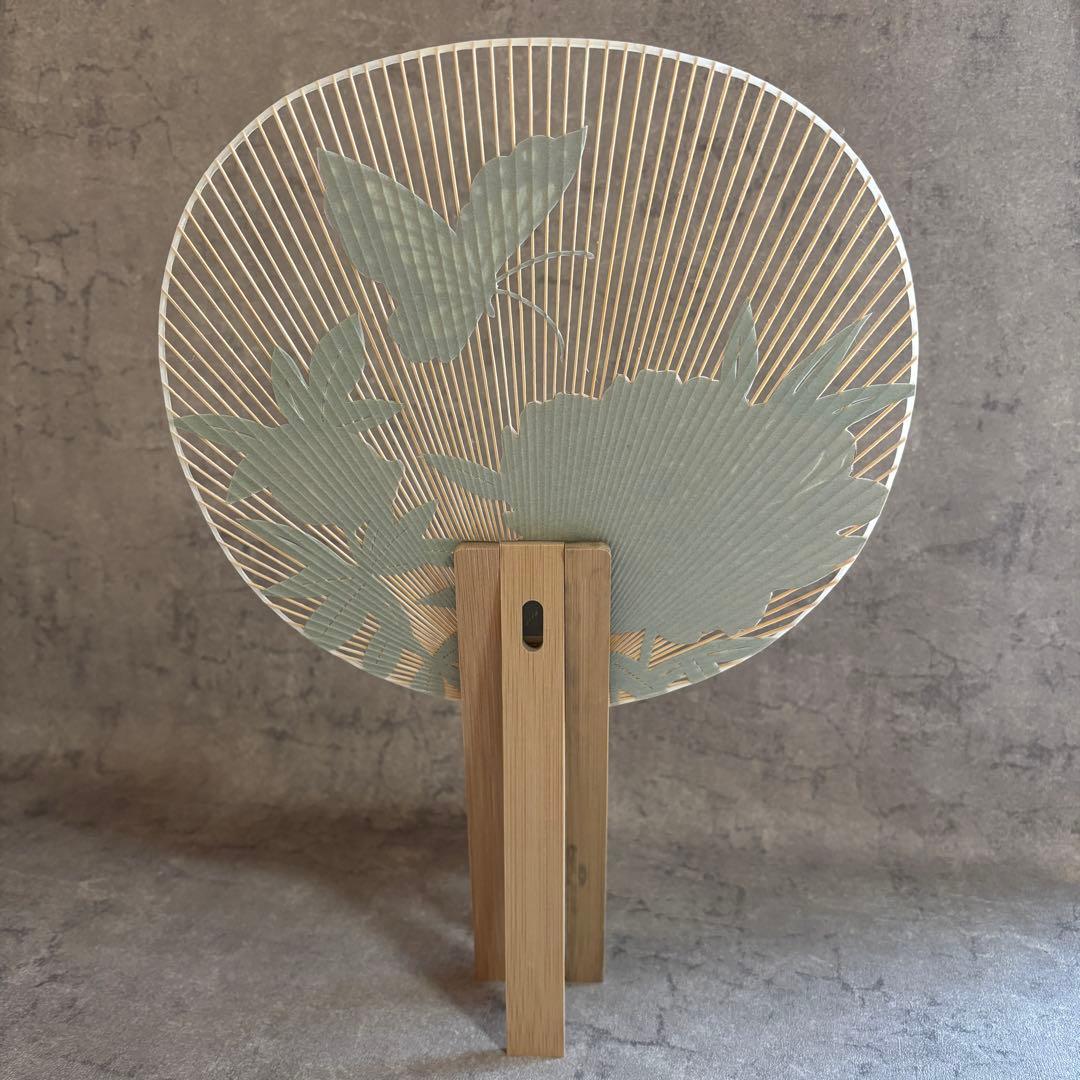 ヴァンクリーフ&アーペル 京うちわ 阿似波 特型両透うちわ 特別誂え