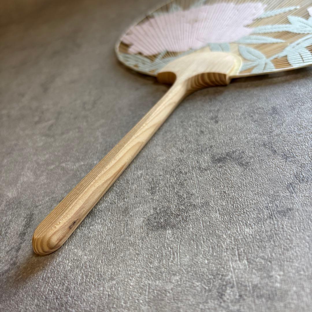 ヴァンクリーフ&アーペル 京うちわ 阿似波 特型両透うちわ 特別誂え