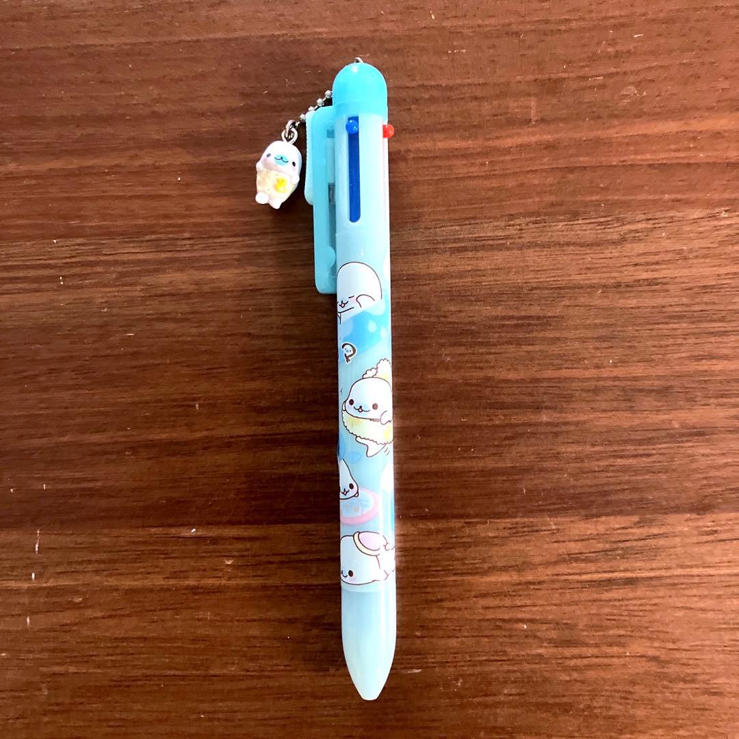 レトロ サンエックス まめゴマ マスコット付き ボールペン シャーペン