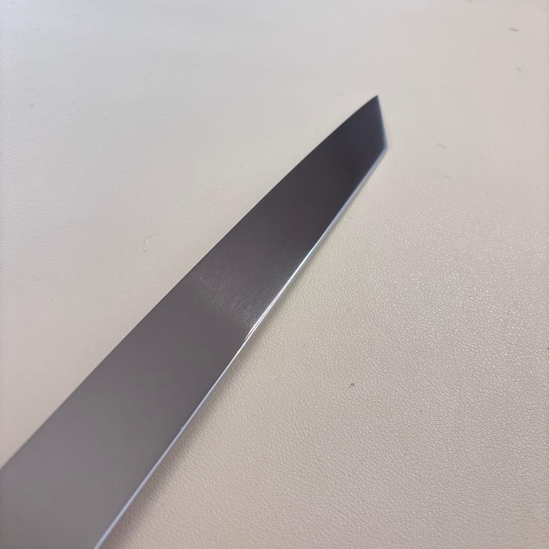 270mm 切付柳刃包丁 鏡面 黒檀黒水牛八角柄 刺身包丁 【全鋼】'