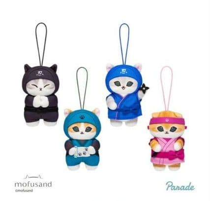 モフサンド mofusand 忍者にゃん BIGぬいぐるみ マスコット 計6点