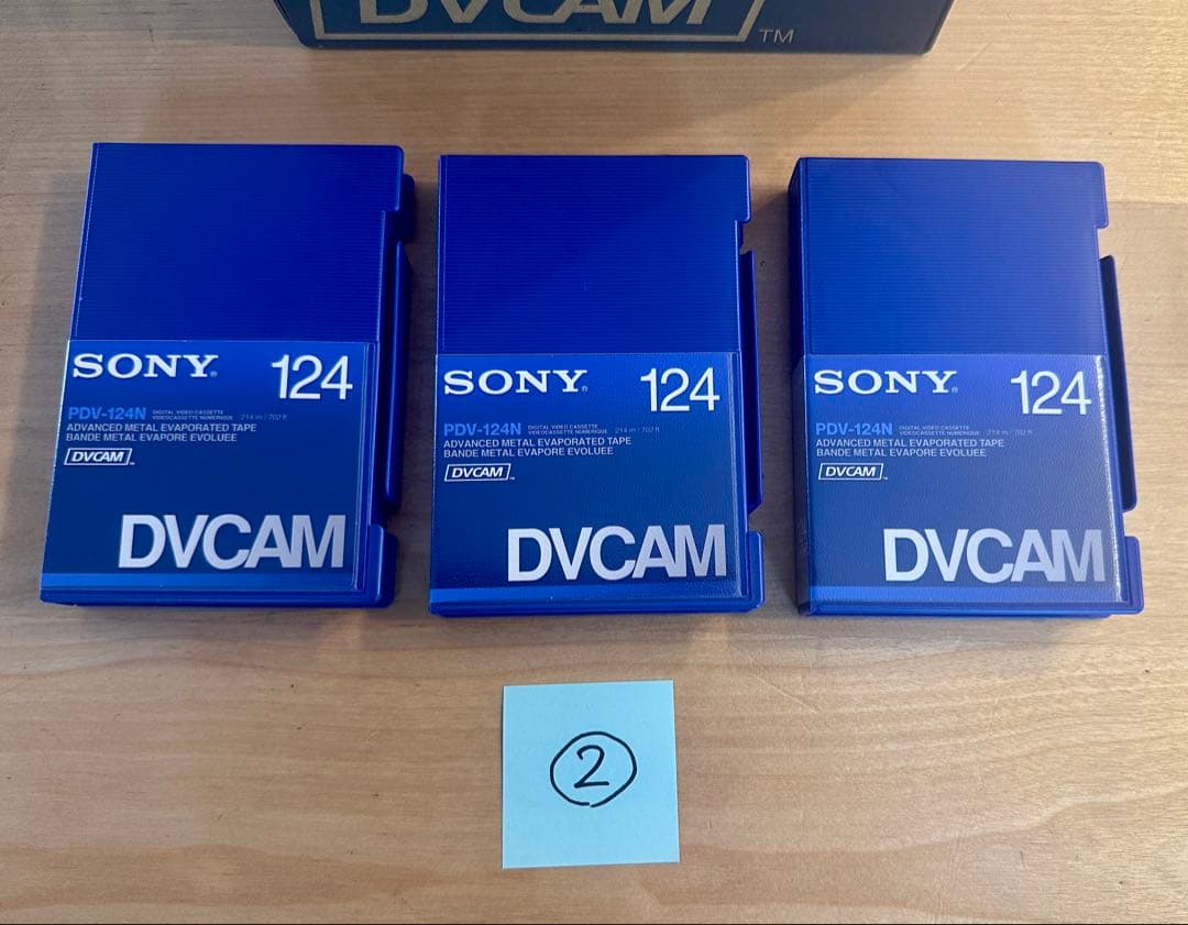 SONY DVCAMテープ PDV-124N 新品未使用3本セット② - メルカリ